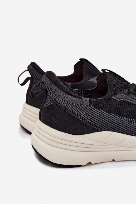 baskets pour hommes  Chaussures modèle baskets Un modèle convaincant avec une plateforme Kobbo 102421 couleur noire