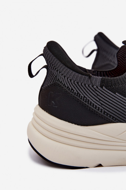 baskets pour hommes  Chaussures modèle baskets Un modèle convaincant avec une plateforme Kobbo 102421 couleur noire
