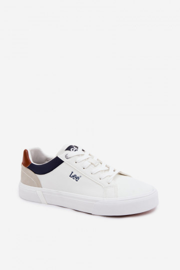 Chaussures décontractées pour hommes LEE BRIXTON MEN LODANS 50261024.1FG couleur blanche