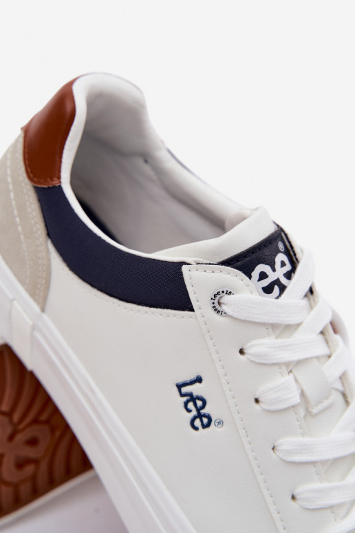 Chaussures décontractées pour hommes LEE BRIXTON MEN LODANS 50261024.1FG couleur blanche
