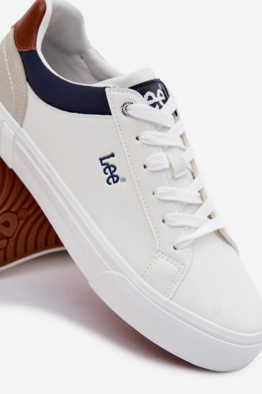 Chaussures décontractées pour hommes LEE BRIXTON MEN LODANS 50261024.1FG couleur blanche