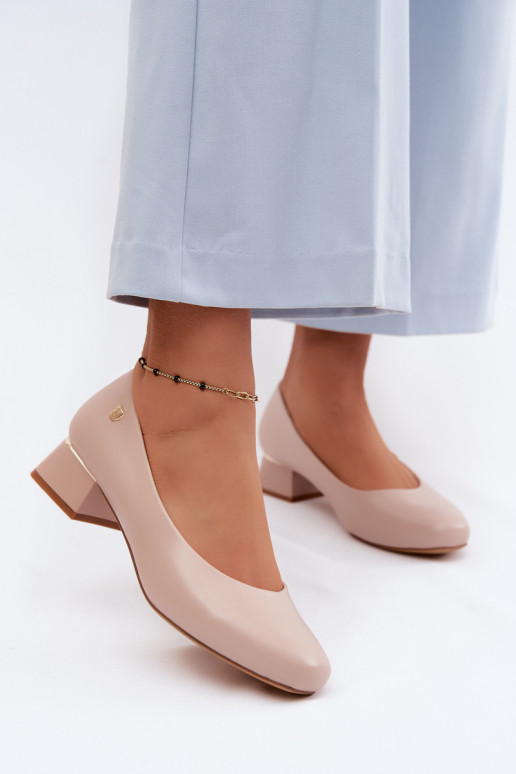 ChaussuresImitacji Skóry Klocke Sergio Leone PB417 beige