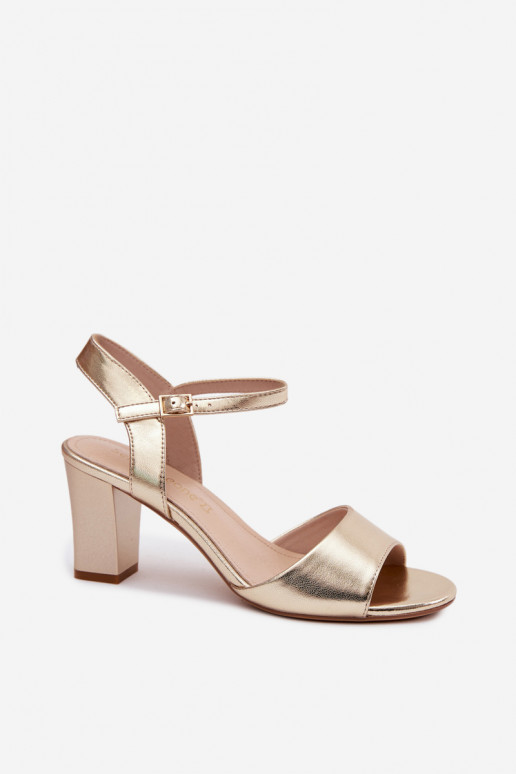 Sandales à talons hauts pour femme Sergio Leone SK861 couleur dorée