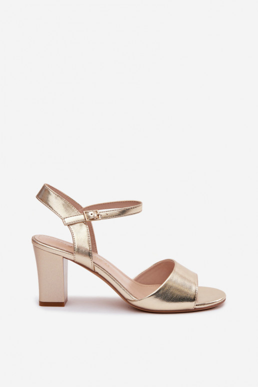 Sandales à talons pour femmes Sergio Leone SK861 couleur or