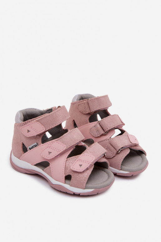 Sandales pour femmes pour les enfants avec éclat Bartek 84405-85 couleur rose