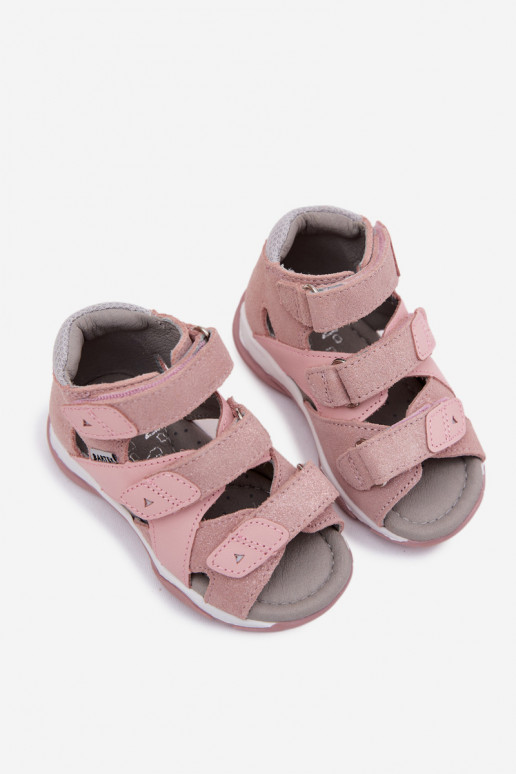 Sandales pour femmes pour les enfants avec éclat Bartek 84405-85 couleur rose