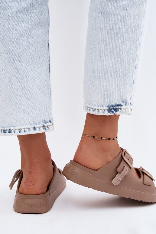 Mules légères pour femmes D.Franklin DFSH413004 couleur sable