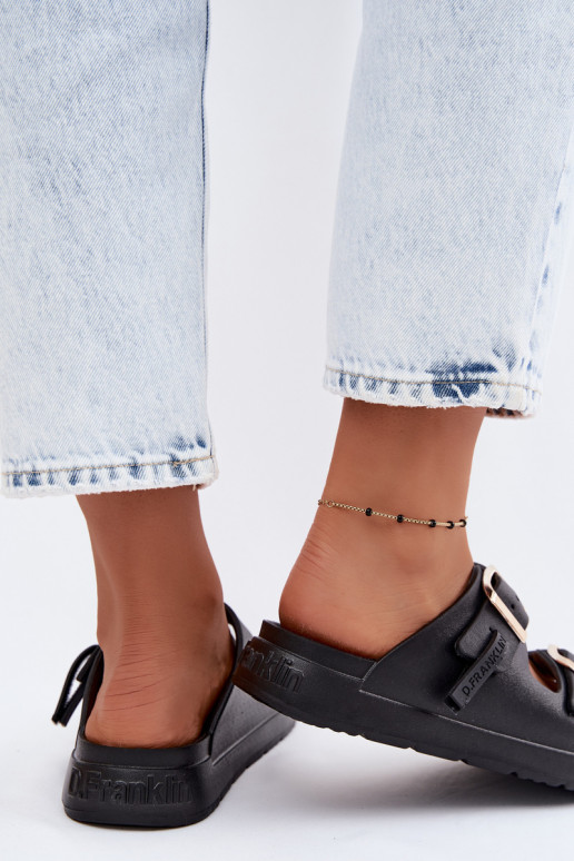 Mules légères pour femmes D.Franklin DFSH413001 en noir