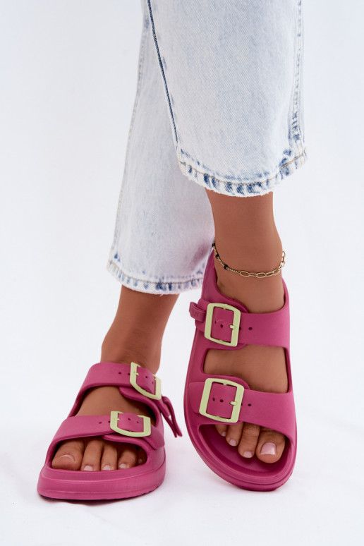 Pantoufles légères Pantoufles pour femmes avec boucles D.Franklin DFSH413005 couleur rose
