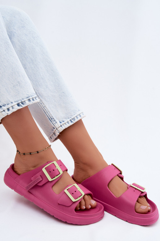 Chaussons légers pour femmes avec boucles D.Franklin DFSH413005 rose