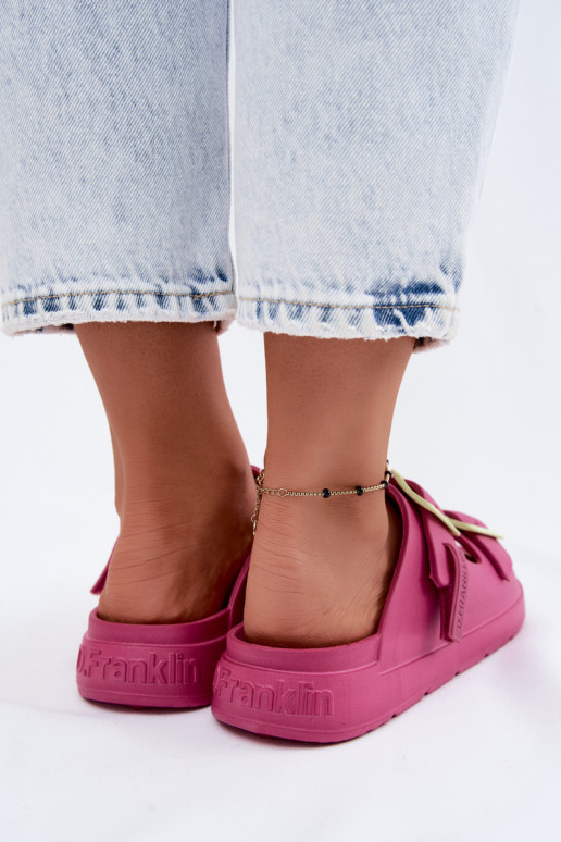 Pantoufles légères Pantoufles pour femmes avec boucles D.Franklin DFSH413005 couleur rose