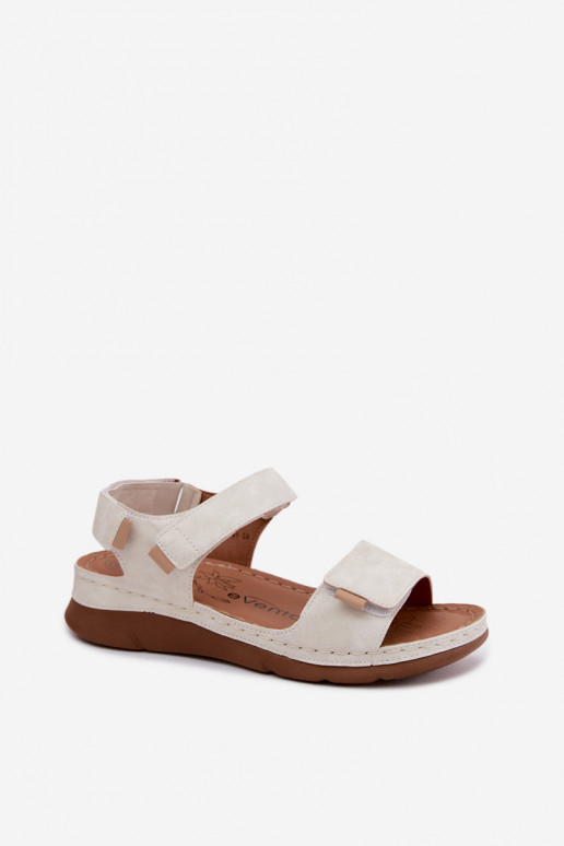 Sandales pour femmes avec une plateforme couleur blanche Linora