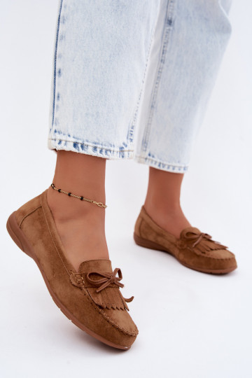 Mocassins pour femmes en daim synthétique couleur marron Vantae 2