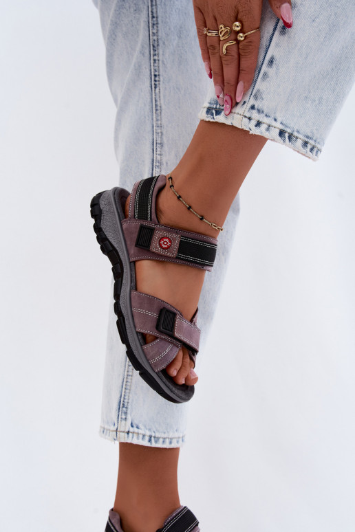 Sandales pour femmes en daim synthétique avec fermetures adhésives LaĮendoĮe Blingy