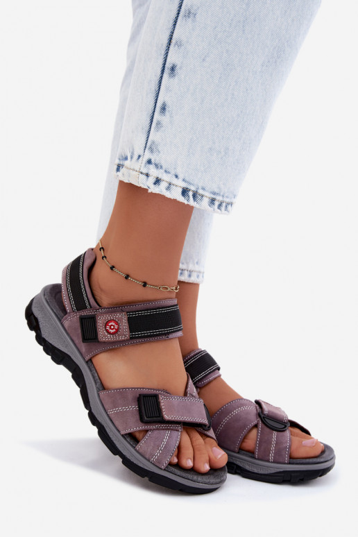Sandales pour femmes en daim synthétique avec fermetures adhésives LaĮendoĮe Blingy