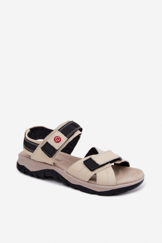 Sandales pour femmes Féminin avec attaches adhésives beige Blingy