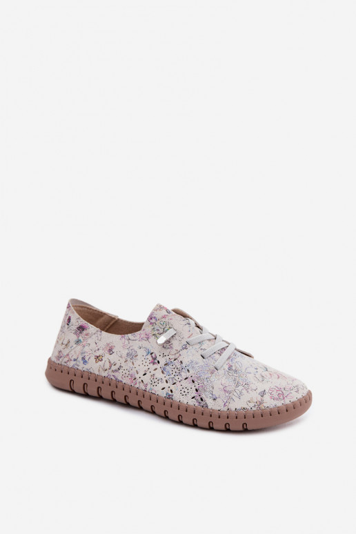 Chaussures à motifs avec éléments ajourés en daim synthétique Flaria
