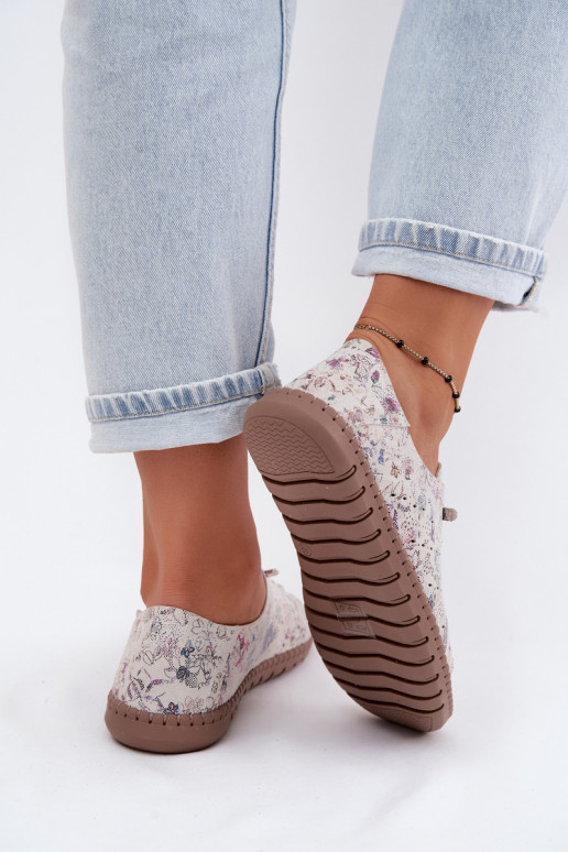 Chaussures à motifs avec éléments ajourés en daim synthétique Flaria