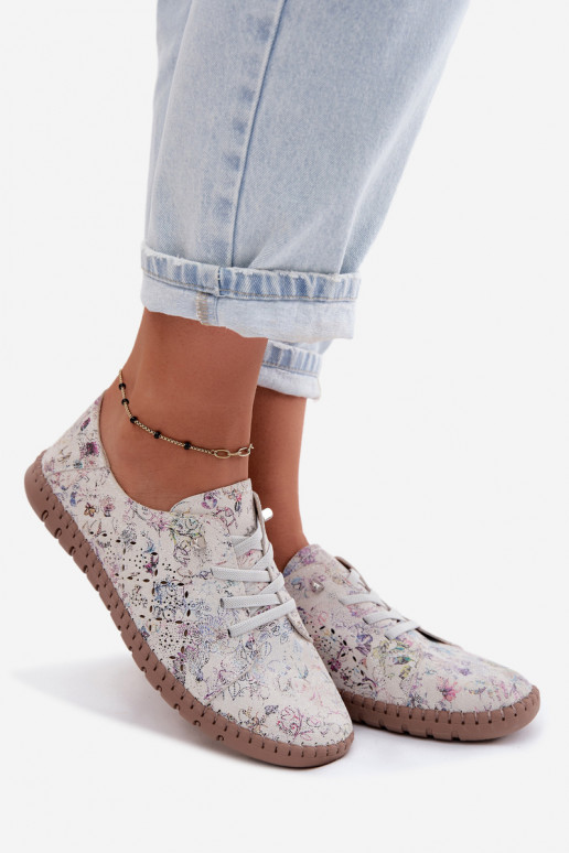 avec des éléments ajourés À motifs chaussuresActivéturalnego en daimu Couleurs différentes Flaria