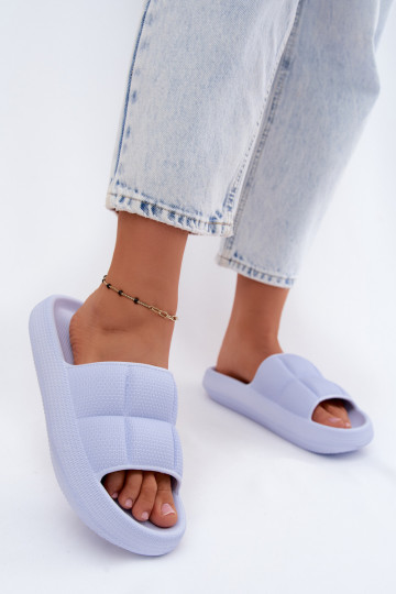 Pantoufles légères Pantoufles pour femmes Vinceza 76052 couleur bleue 2