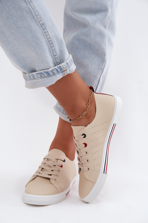 chaussures décontractées Baskets FémininImitacji Skóry beige Tulum