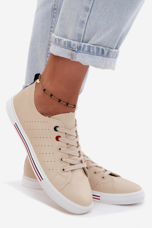 chaussures décontractées Baskets FémininImitacji Skóry beige Tulum