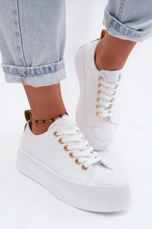 Chaussures de loisirs avec une plateforme couleur blanche Amalfi