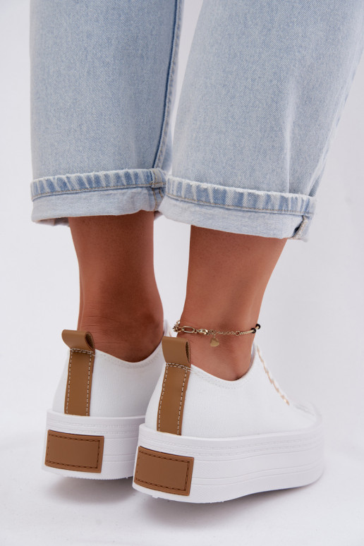 Chaussures de loisirs avec une plateforme couleur blanche Amalfi