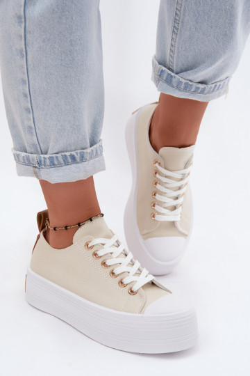 Chaussures de loisirs avec une plateforme beige Amalfi