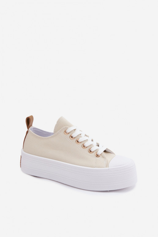 Chaussures de loisirs avec une plateforme beige Amalfi