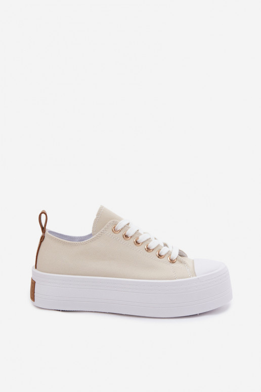 Chaussures de loisirs avec une plateforme beige Amalfi
