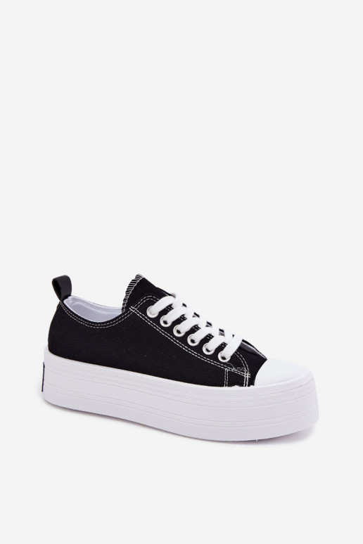 Chaussures de loisirs avec une plateforme couleur noire Amalfi