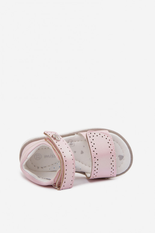 Sandales pour enfants de couleur rose Lemony