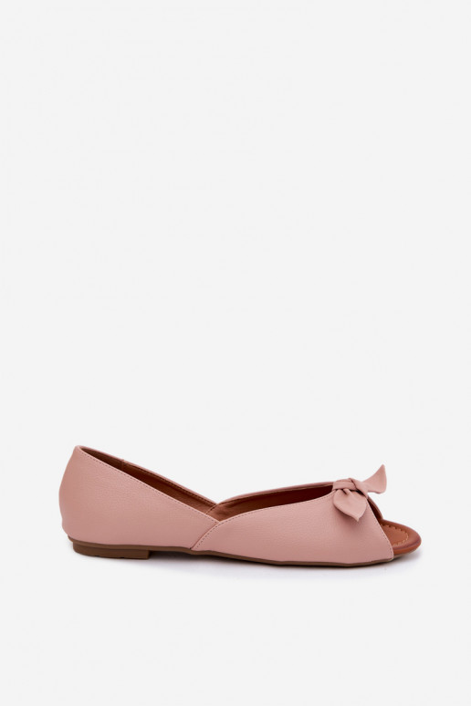 Ballerines FémininOdkrytymi Palcami isocèle Vinceza 22-17201 couleur rose