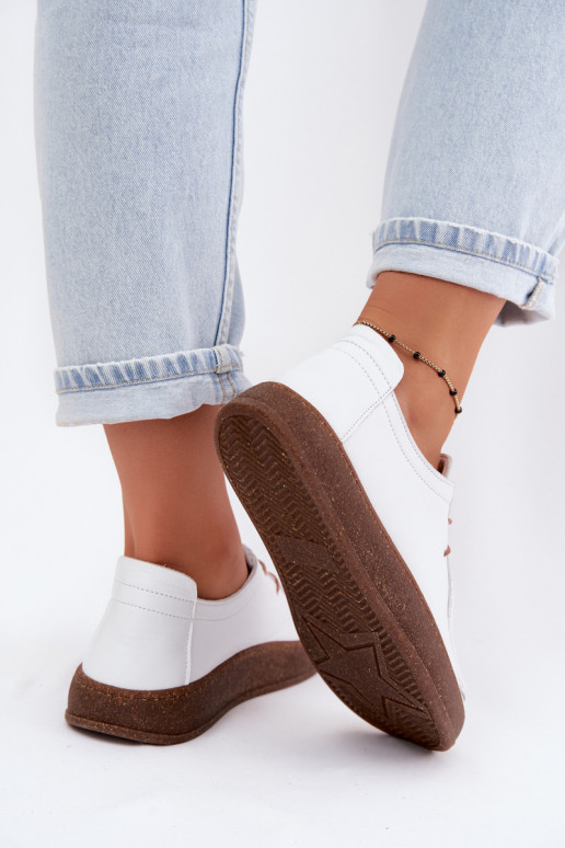 Chaussures femmes blanches en cuir naturel Artiker 58C2628