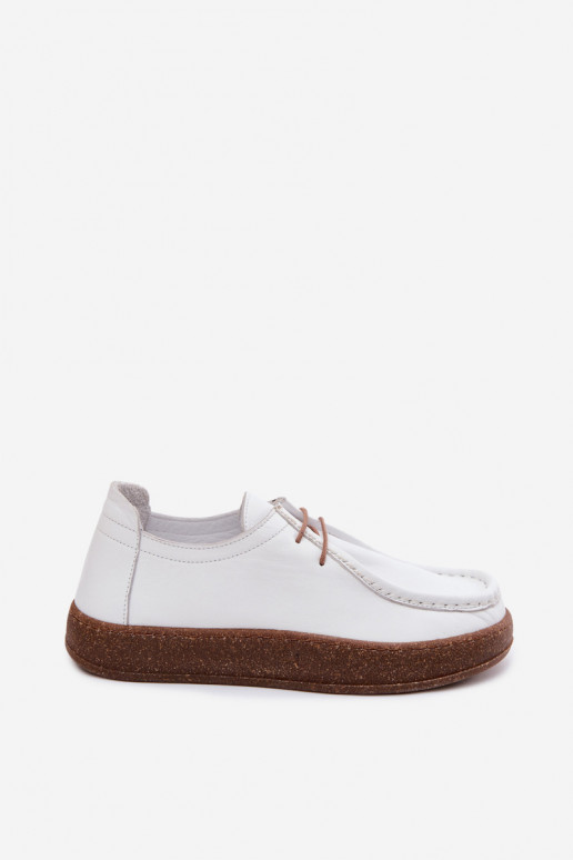 chaussures FémininActivéturalnej Skóry Artiker 58C2628 couleur blanche