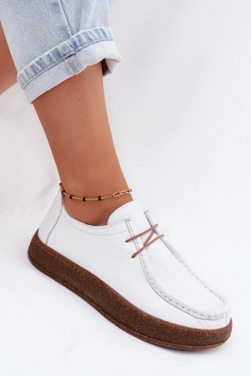 Chaussures femmes blanches en cuir naturel Artiker 58C2628