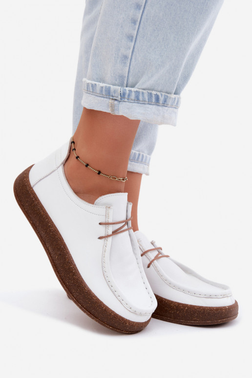 chaussures FémininActivéturalnej Skóry Artiker 58C2628 couleur blanche
