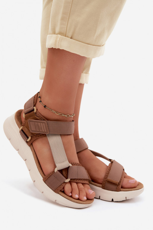 Sandales femmes brunes de style sportif Artiker 58C1231
