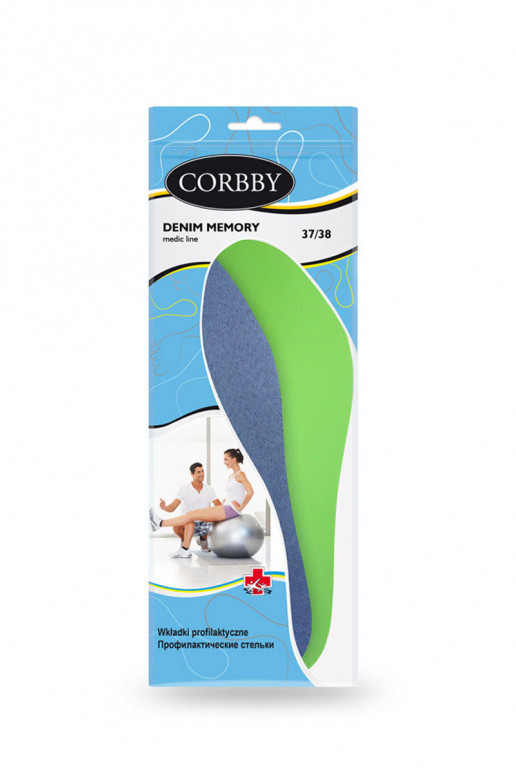 CORBBY DENIM MEMORY semelles en mousse à mémoire