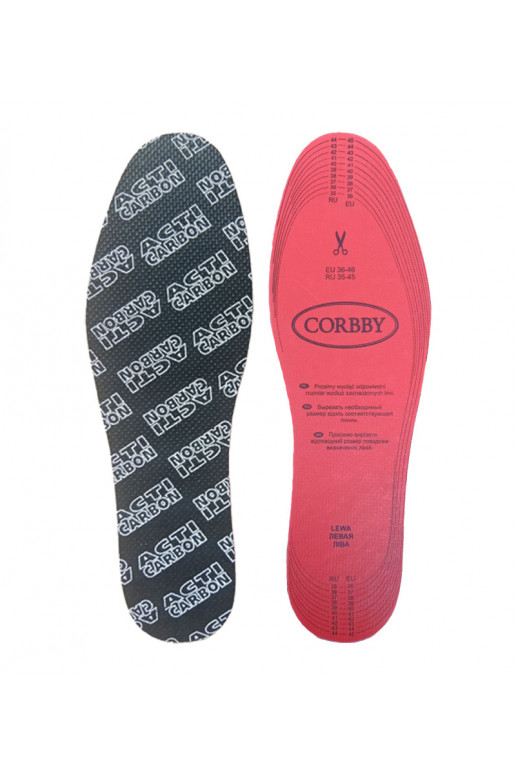 CORBBY ACTI INSOLE semelles avec charbon activé 36-46
