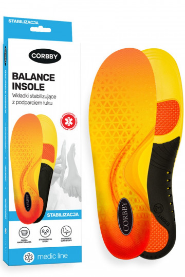 CORBBY BALANCE INSOLE semelles stabilisantes avec soutien de la voûte plantaire
