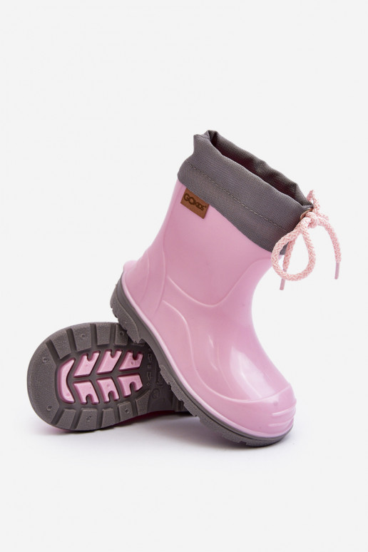 Bottes en caoutchouc roses pour enfants GoKids KIMMY 951