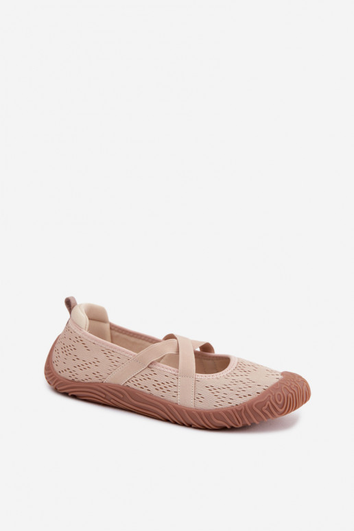 Style sportif BallerinesElastycznymi Paskami Artiker 58C1903 beige