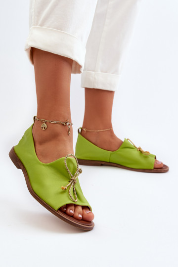 Ballerines vert citron Zazoo 2660