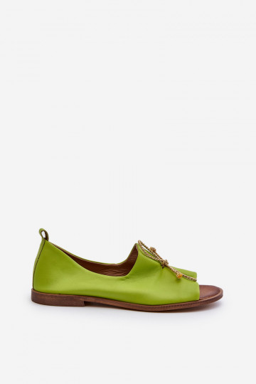 Ballerines vert citron Zazoo 2660 2