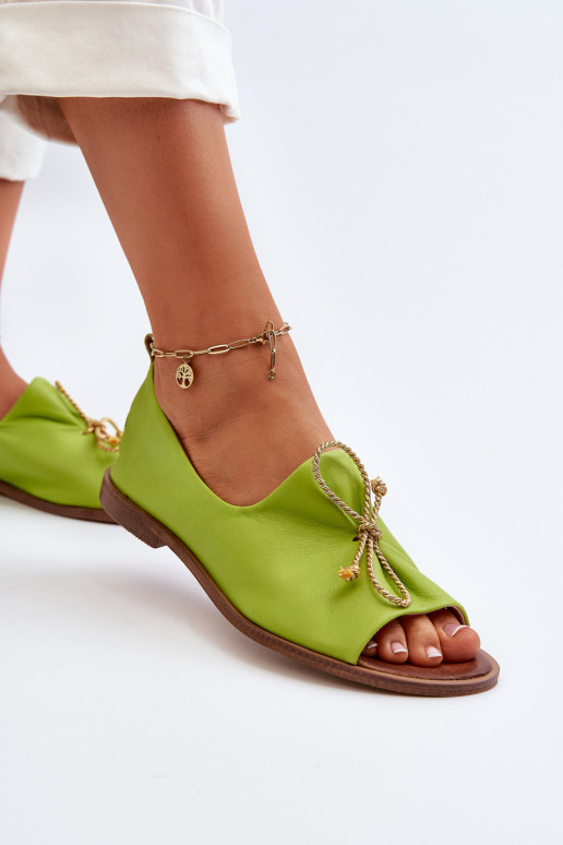 Ballerines vert citron Zazoo 2660