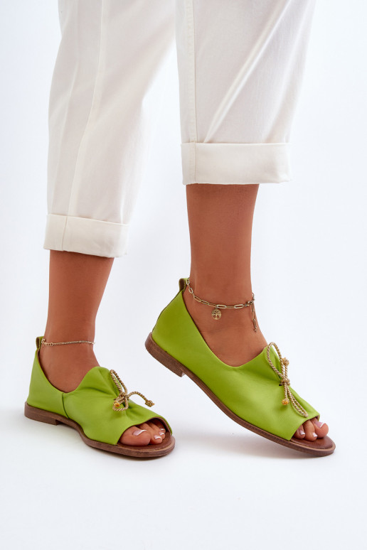 Ballerines vert citron Zazoo 2660