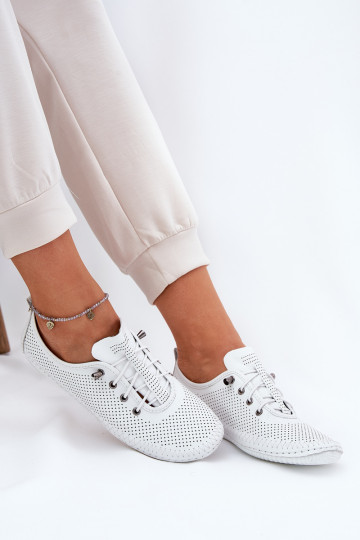chaussures Féminin Fabriqué en cuir naturel Artiker 54C0831 couleur blanche