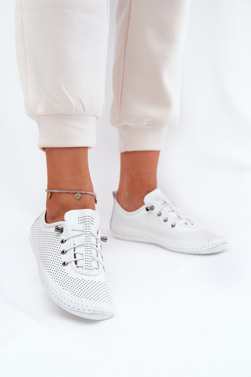 chaussures Féminin Fabriqué en cuir naturel Artiker 54C0831 couleur blanche